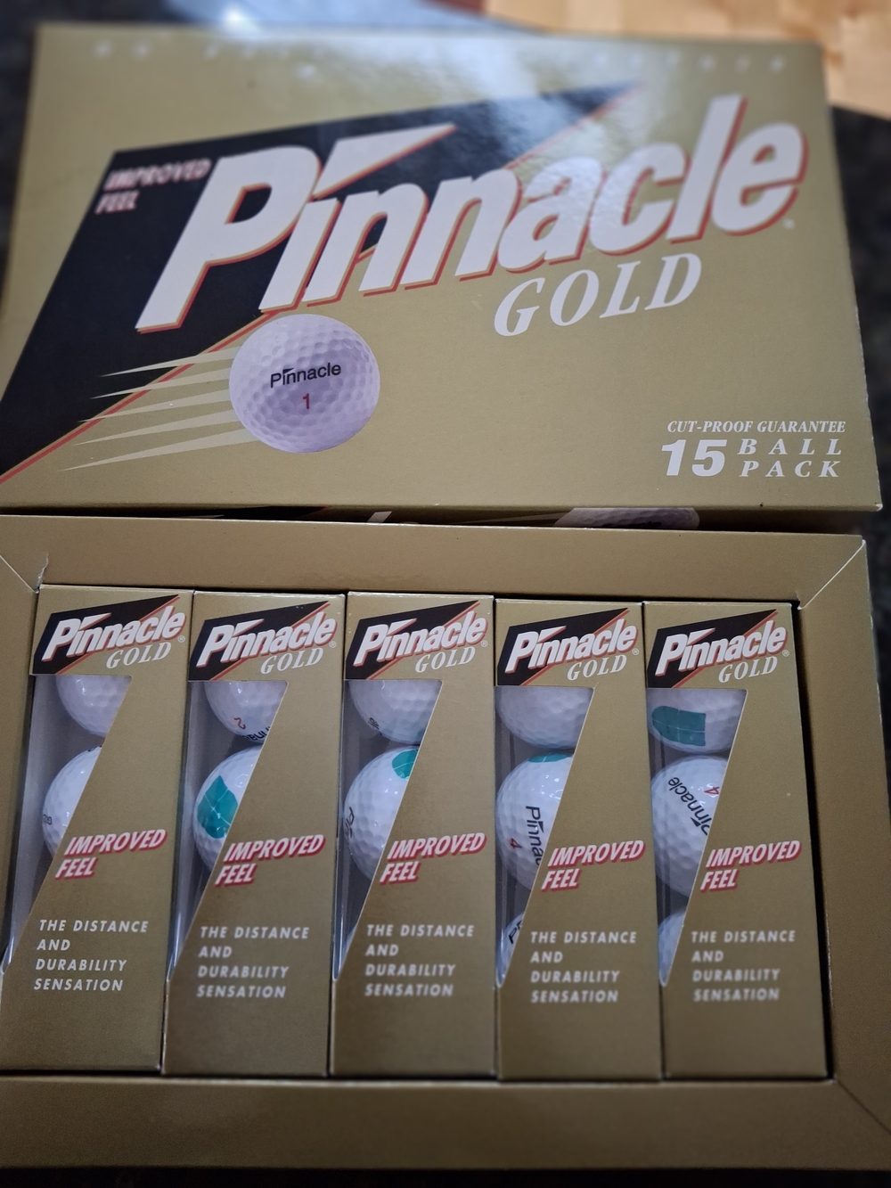 Pinnacle Gold Golf Balls NEW